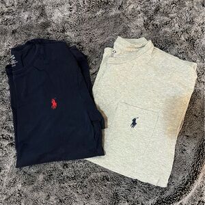 BUNDLE Ralph Lauren Black and Gray Polo Shirts